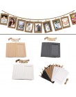 10 sztuk DIY ramka na zdjęcia klamerka papieru uchwyt na zdjęcia dekoracje ścienne na ślub Baby Shower rekwizyty do fotobudki na