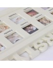Kreatywny DIY dziecka w wieku 0-12 miesięcy "mój pierwszy rok" wyświetlanie zdjęć ramka na zdjęcia z tworzywa sztucznego pamiątk