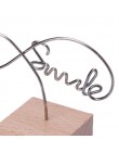 Mini żelaza zdjęcie klip kreatywny okrągły drewniany Birthday Party wiadomość obraz ramki Nordic Flamingo metalu księga gości de