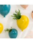 NOOLIM kreatywny amerykańskiej ceramiczne ścienne balon na wieszana doniczka ścienne dla dzieci pokój wiszące kwiat wazon do dek