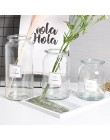 Nordic projekt szkło wazon europejski dekoracji domu kwiat wazon kompozycja kwiatowa hydroponicznych wazon stołowy do dekoracja 