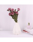 Wazon plastikowy biały imitacja ceramiczna doniczka na kwiaty kosz na kwiaty wazon dekoracji domu Nordic dekoracji