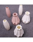 Wazon plastikowy biały imitacja ceramiczna doniczka na kwiaty kosz na kwiaty wazon dekoracji domu Nordic dekoracji