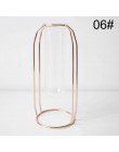 Korzystnym cenowo sklepie Lluxury 1 zestaw Nordic styl szkło żelaza wazon sztuki różowe złoto Ceometric kształt doniczka Home ak