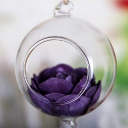 Kreatywny jasne szklanej kuli wiszący wazon butelka Terrarium pojemnik sadzarka wystrój przezroczysty wazon wystrój domu ozdoby 