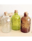 Nowy 2019 Zakka Retro wazon rzeźbione korek butelka szklana butelka blat wazon z korka