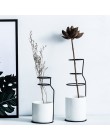 Nordic dekoracji domu Art Design ceramika wazon skandynawski minimalistyczny styl akcesoria do dekoracji domu nowoczesne