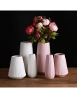 Z balkonem, ceramiczny wazon Nordic nowoczesny prosty wazon ceramiczny domu kwiat Inserter kreatywne dekoracje