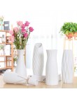 Klasyczny biały pulpit wazon ceramiczny prosty wazon podłogowy chiński rzemiosło dekoracji kreatywne prezenty dekoracji domu