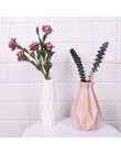 Nordic styl imitacja ceramiczna doniczka na kwiaty Origami wazon plastikowy mini butelka kosz na kwiaty wazon dekoracji domu