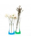 Przyjazne dla środowiska składany kwiat PVC trwały wazon przezroczysty kwiat garnek do domu wesele wydarzenie sklep dekory