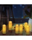 LED elektroniczny bezpłomieniowe huśtawka świeca świece światła na baterie na wesele urodziny festiwal romantyczny obiad wystrój