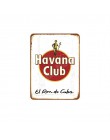 Havana Club płytki nazębnej włochy piwa Martini w stylu Vintage metalowe płytki Cafe Pub Bar dekoracyjne znak naklejki ścienne s