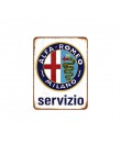 Moto Servizio tablica Vintage metalowe płytki samochodu dekoracyjne znaki benzyny naklejki ścienne sprzedaży opon Metal plakat g
