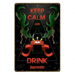 Alkoholu pić alkohol po jägermeisterze Deer Head plakat klasyczny naklejki ścienne dekoracja domowa w stylu Vintage metalowe pły