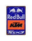 Silnik KTM Racing metalowe tabliczki klasyczny motocykl plakat w stylu Vintage malowanie ścian tablica naklejki ścienne dla Bar 