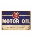 Olej silnikowy metalowe tabliczki motocykl samochodów ciężarowych garażu wystrój w stylu Vintage cyny plakat płyta Hotel Pub dom