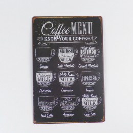 Ekspres do kawy znak dekoracji tablica Metal Vintage dom sztuki licencji plakat Cafe Bar płyty metalowa dekoracja ścienna w styl