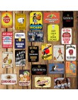 [WellCraft] kapitan Guinness piwo Ricard plakaty metalowy znak płyta ścienna Pub bar w stylu Vintage malowanie osobowość wystrój