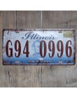 Hohappyme amerykański samochód liczba płytek stany zjednoczone tablicy rejestracyjnej garażu tablica metalowa plakietka emaliowa