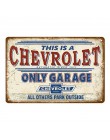 Hot Rod garaż wystrój znaki na metalowej blaszce w stylu vintage klasyczny samochód baterii silnika narzędzia Wall Art płyta Sha