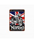 Samochód motocykl Metal plakat Norton BSA Vespa Retro tablica Wall Art malarstwo płyta Pub Bar garażu wystrój w stylu Vintage pl