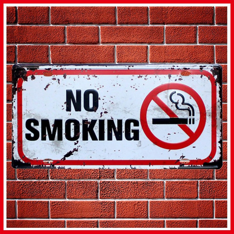 Ostrzeżenie Slogan zakaz palenia Vintage Home Decor ...