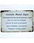 Niestandardowe metalowe tabliczki tablice dostosować personalizacji 20x30 CM/15x30 CM Dropshipping