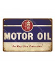 W stylu Vintage Ampol Veedol olej silnikowy metalowe tabliczki ELF Tydol benzyny garaż wystrój NGK mistrz świece zapłonowe plaka