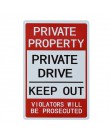 DL-nie ma Parking znak własności prywatnej znak łamania będzie być holowany znak druk UV, łatwe do Moun