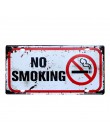 Ostrzeżenie Slogan zakaz palenia Vintage Home Decor metalowa plakietka emaliowana Bar , Pub  hotelu dekoracyjne metalowy znak 