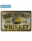 [SQ-DGLZ] wino/whisky metalowy znak Bar dekoracje ścienne w stylu Vintage metalowe rzemiosło wystrój domu malowanie tablice plak