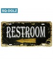 [SQ-DGLZ] witamy/WIFI tablice rejestracyjne dekoracje ścienne do sklepu toalety znak blaszany Vintage przewodnik drogowy metalow