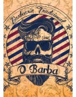 W stylu Vintage fryzjer męski Metal plakat Cafe Bar Pub cyny plakietka z napisem Retro fryzury i golenie brody żelaza płyty druk