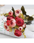10 głowice/1 bundle Silk tea roses bukiet panny młodej na boże narodzenie dekoracje ślubne nowy rok dekoracji sztuczne rośliny s
