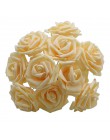 25 głowice 8CM nowy kolorowe sztuczne PE piankowe kwiaty — róże bukiet panny młodej dekoracja ślubna do domu Scrapbooking DIY ak