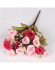 Jesień 15 głów/bukiet mały pąk róż bract sztuczny kwiat jedwabiu róża DIY ślub home dekoracje świąteczne kwiaty róża prezent