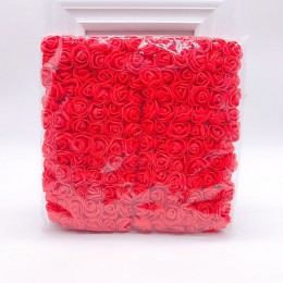 144 sztuk 2cm miniaturowa róża z pianki sztuczny kwiat bukiet Multicolor dekoracje ślubne z różami kwiat Scrapbooking sztuczny k