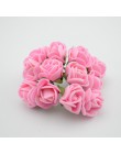 12 sztuk/partia sztuczna miniaturowa róża sztuczny kwiat pianki kwiat diy kula z kwiatów garland stroik dekoracje ślubne kwiaty 