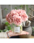 Dekoracyjne sztuczne kwiaty ozdobne kolorowe jedwabne hortensje jak żywe na przyjęcie weselne różowe herbaciane