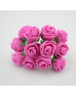 12 sztuk/partia sztuczna miniaturowa róża sztuczny kwiat pianki kwiat diy kula z kwiatów garland stroik dekoracje ślubne kwiaty 