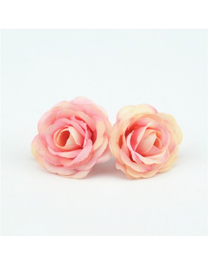 10 sztuk 2.5cm Mini Rose tkaniny sztuczny kwiat na ślub strona główna dekoracja pokoju ślub buty akcesoria kapelusze jedwab kwia