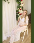 2017 ubrania koronki macierzyństwa ciążowa ciąża fotografia rekwizyty maxi dress fancy fotografowania zdjęcia lato w ciąży dress