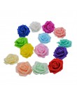 20 sztuk/partia 6 cm kwiat głowy sztuczne kwiaty dekoracje ślubne PE pianki róże DIY Flores Scrapbooking wieniec Garland Home De