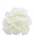21 kolor 10 sztuk 8cm sztuczne PE piankowe kwiaty — róże na wesele panna młoda pana młodego bukiet dekoracja na przyjęcia urodzi