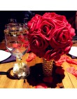 10 głów 5 głów 8CM sztuczne PE piankowe kwiaty — róże bukiet ślubny dla nowożeńców bukiet ślub dekoracja domu księga gości DIY a