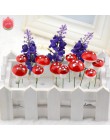 10 sztuk Mini pianki grzyb sztuczne roślin kwiaty na ślub grzyb dekoracji DIY wieniec prezent Scrapbooking Craft bakterie