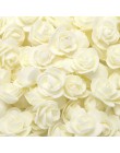 Piankowe róże 500 sztuk 3.5cm sztuczne pianki kwiat głowy DIY 20cm pluszowy miś formy PE Rose niedźwiedź akcesoria decor walenty