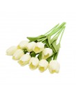 10 sztuk tulipan sztuczny kwiat prawdziwy dotyk sztuczny bukiet sztuczny kwiat dla dekoracje ślubne w kształcie kwiatów domu Gar