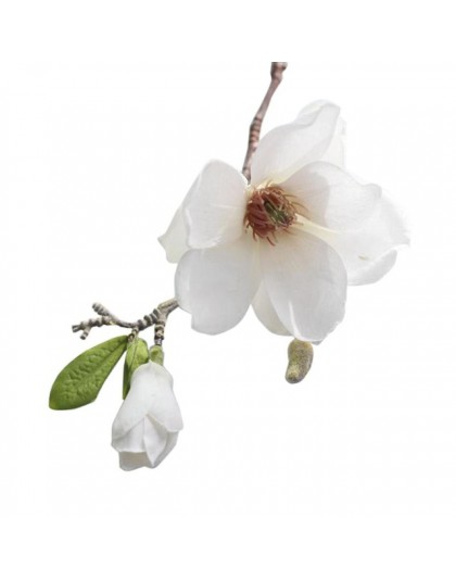 Dekoracje ślubne jedwabne kwiaty orchidei Magnolia ślubne sztuczne kwiaty do dekoracji wnętrz